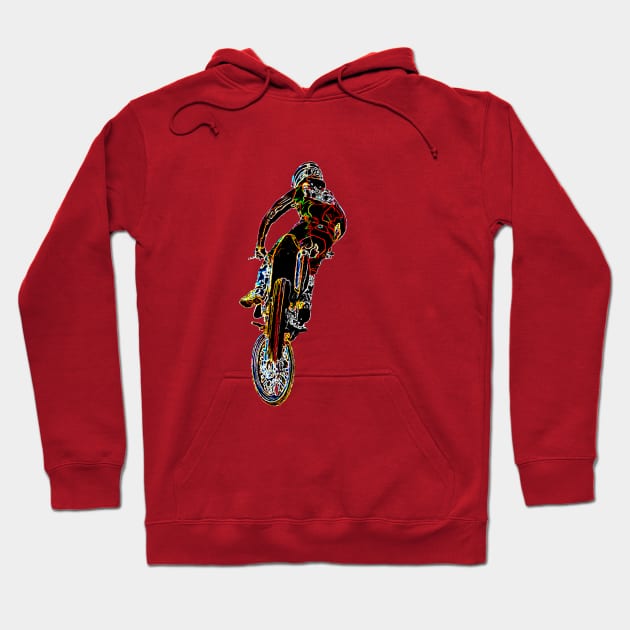 motocross Hoodie by rickylabellevie